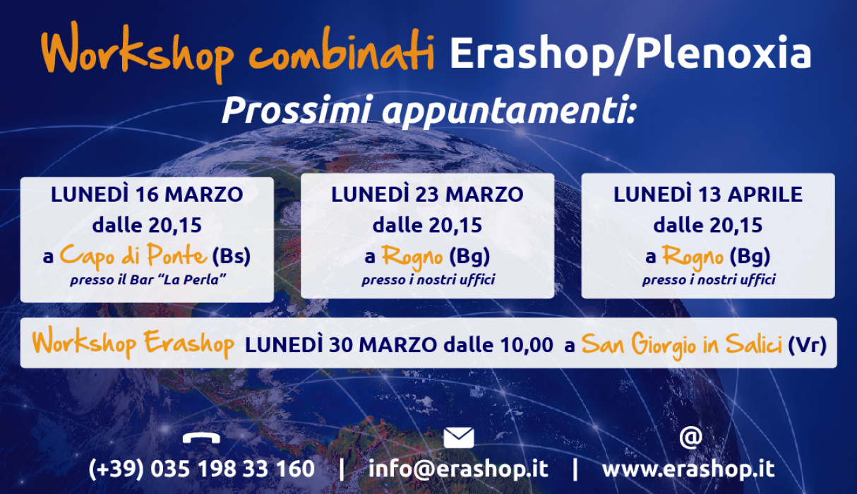 WorkShop combinati - Prossimi appuntamenti - Marzo / Aprile 2015