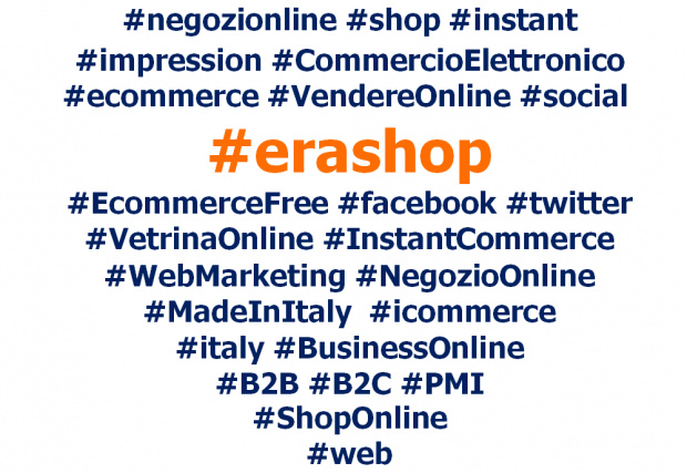 Erashop integra gli hashtag sui post automatici della tua pagina Facebook!